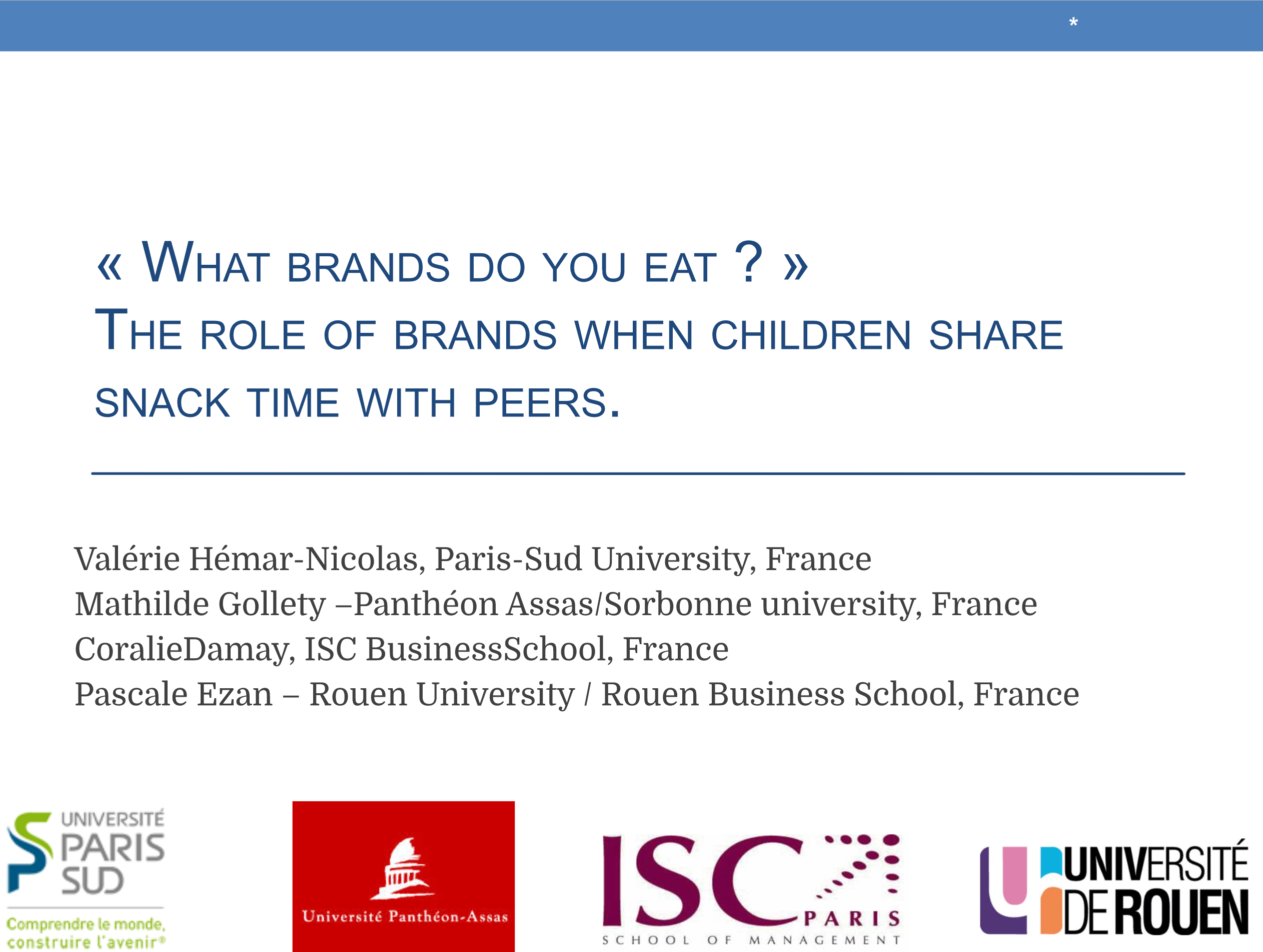 presentation icbr 2013